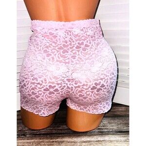 Eva Cervantes Size XL PINK Floral Light Control Lace Panel Panties NWT